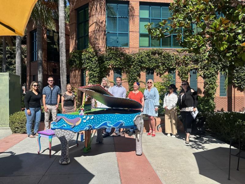 Community Piano Unveiled in Redwood City